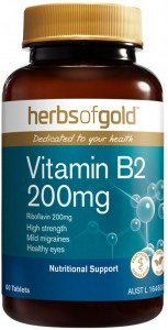HERBS OF GOLD Vitamin B2 200mg 60t