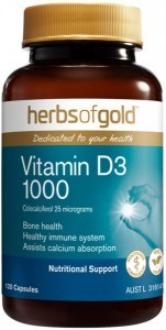 HERBS OF GOLD Vitamin D3 1000 120c