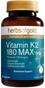 HERBS OF GOLD Vitamin K2 180 MAX 60c