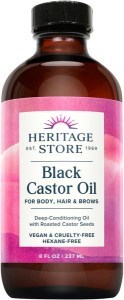 Heritage Store Black Castor Oil 237ml