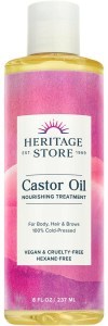 Heritage Store Castor Oil 100% Cold Pressed 237ml