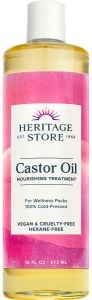 Heritage Store Castor Oil 100% Cold Pressed 473ml