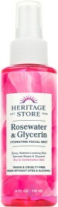 Heritage Store Rosewater & Glycerin Hydrating Facial Mist 118ml