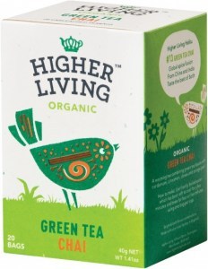 Higher Living Organic Green Tea Chai 20Teabags