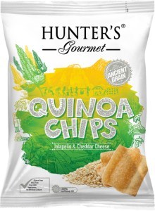 Hunter's Gourmet Quinoa Chips Jalapeno & Cheddar  75g