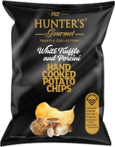 Hunter's Hand Cooked Potato Chips White Truffle & Porcini  125g