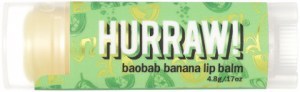 HURRAW! Organic Lip Balm Baobab Banana 4.8g