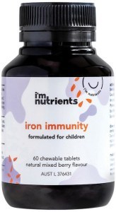 I'M NUTRIENTS Iron Immunity Chewable (Mixed Berry) 60t