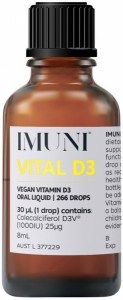 IMUNI Vital D3 (Vegan Vitamin D3) Oral Liquid 8ml DEC23