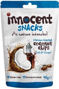 Innocent Coconut Chips Salt & Vinegar 12x40g