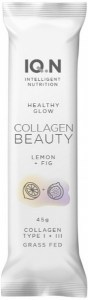 IQ.N INTELLIGENT NUTRITION Collagen Beauty Bar (Healthy Glow) Lemon + Fig 45g x 10 Display