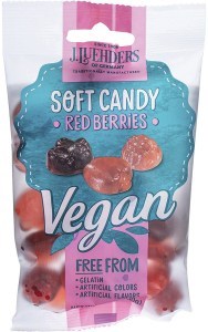 J.Luehders Soft Vegan Candy Red Berries 10x80g