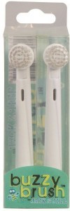 JACK N' JILL Buzzy Brush Replacement Heads for Electric Toothbrush - 2 Pack