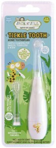 JACK N' JILL Tickle Tooth Sonic Toothbrush (0-6 Years) (Includes Replacement Head)