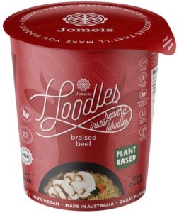 JOMEIS FINE FOODS Hoodles Healthy Instant Noodles Braised Beef Cup 60g