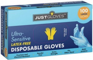 Just Gloves Ultra-Sensitive Disposable Gloves Large 100 Pk