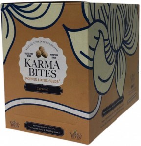 KARMA BITES Popped Lotus Seeds Caramel 25g x 5 Display