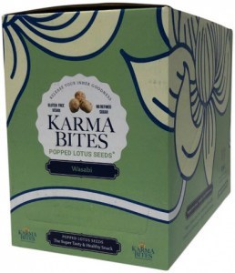 KARMA BITES Popped Lotus Seeds Wasabi 25g x 5 Display