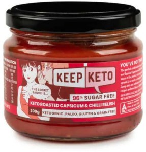 Keep Keto Roasted Capsicum & Chilli Relish  300g