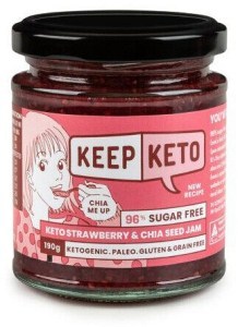 Keep Keto Strawberry & Chia Seed Jam  190g
