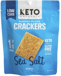 Keto Naturals Almond Flour Crackers Sea Salt 8x64g