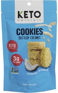 Keto Naturals Cookies Buttery Coconut 8x64g