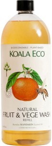 Koala Eco Fruit and Vegetable Wash Mandarin Essential Oil 1L