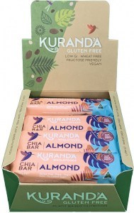 Kuranda Gluten Free Chia Bars Chia and Almond 40g x 16