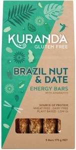 KURANDA Gluten Free Energy Bars Brazil Nut & Date 35g x 5 Pack