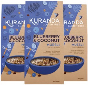 KURANDA WHOLEFOODS Gluten Free Muesli Blueberry & Coconut (Paleo Blend) 2.8kg