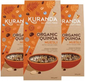KURANDA WHOLEFOODS Gluten Free Muesli Organic Quinoa 3kg