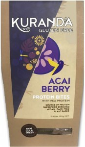KURANDA WHOLEFOODS Gluten Free Protein Bites Acai Berry 20g x 9 Pack