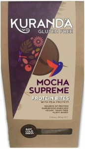 KURANDA WHOLEFOODS Gluten Free Protein Bites Mocha Supreme 20g x 9 Pack