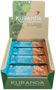 KURANDA WHOLEFOODS Gluten Free Protein Bars Totally Nuts 50g x 16 Display