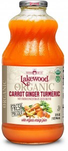 Lakewood Organic Carrot Ginger Turmeric Juice  946ml
