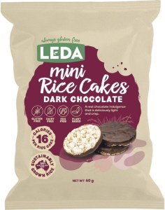 Leda Nutrition MINI RICE CAKES Dark Chocolate 6x60g