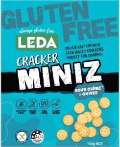 Leda Nutrition Cracker Miniz Sour Crème & Chives 6x150g