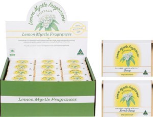 Lemon Myrtle Fragrances Soap Mixed Plain & Exfoliant 48x100g