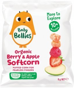Little Bellies Organic Softcorn Berry & Apple Finger Food (12+ months) 8g