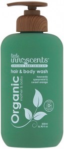 LITTLE INNOSCENTS Organic Hair & Body Wash (spearmint & sweet orange) 500ml
