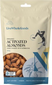 Live Wholefoods Organic Activated Almonds 600g