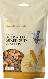 Live Wholefoods Organic Activated Mixed Nuts & Seeds 600g