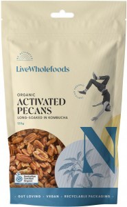 Live Wholefoods Organic Activated Pecans 120g