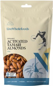 Live Wholefoods Organic Activated Tamari Almonds 120g
