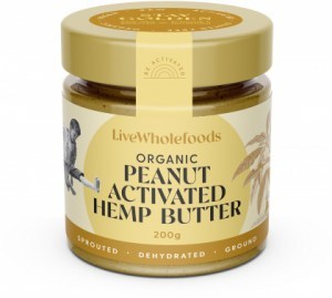 Live Wholefoods Organic Peanut & Activated Hemp Butter  200g