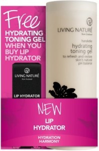 Living Nature Lip Hydrator + FREE Hydrating Toning Gel 50ml