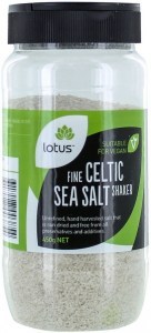Lotus Celtic Sea Salt Fine Shaker 450g