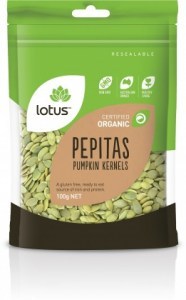 Lotus Organic Pepitas (Pumpkin Kernels)  100g