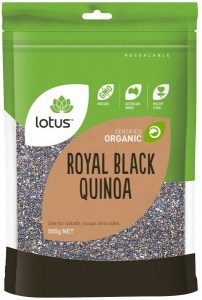 Lotus Organic Royal Black Quinoa Grain 500g