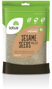 Lotus Organic Sesame Seeds Hulled 200g